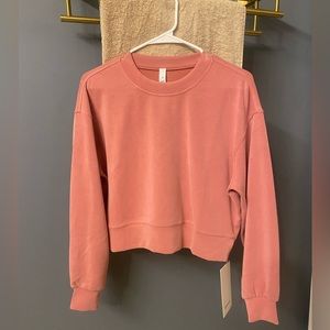NWT Perfectly Oversized Crop Crew